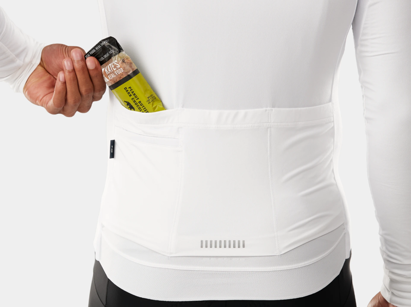 Trek Circuit LTD Long Sleeve Cycling Jersey in White-2